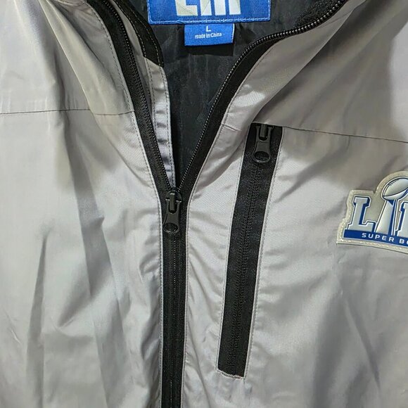 Super Bowl LIII Official Guest Services Jacket Men’s Large Gray Zip Up - Picture 9 of 15